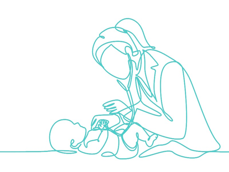 doctor with child
